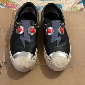 Authentic Fendi monster loafers